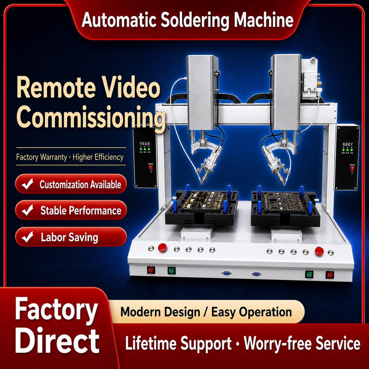 Dual-Head Robotic Soldering System