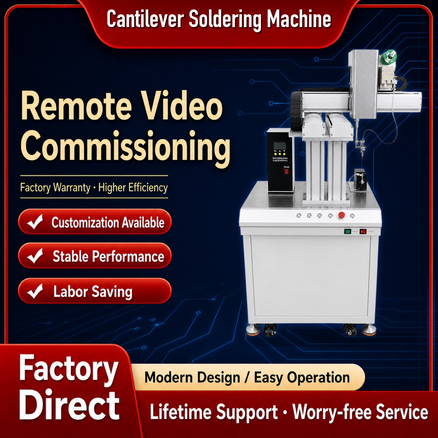 Cantilever Robotic Soldering System